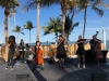Performing on the beach in Miami, FL at the Mandarin Oriental