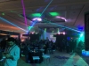 LED Violins on towers with LaserBows for a corporate event.