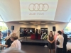 Performing at the opening of an Audi dealership